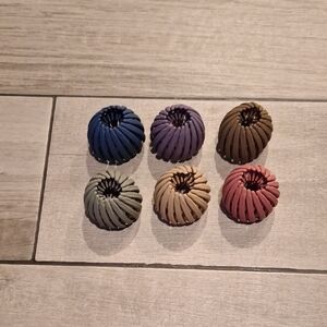 🦔Set of Six Spiral Birds Nest Hair Ties 💘